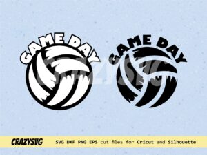 Game Day Volleyball SVG