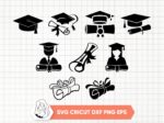 Graduation-Cap-Clipart-Set-SVG-Graduate-Silhouette