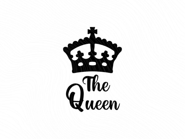 His Queen her King SVG King and Queen Couple Husband wife Valentine JPG