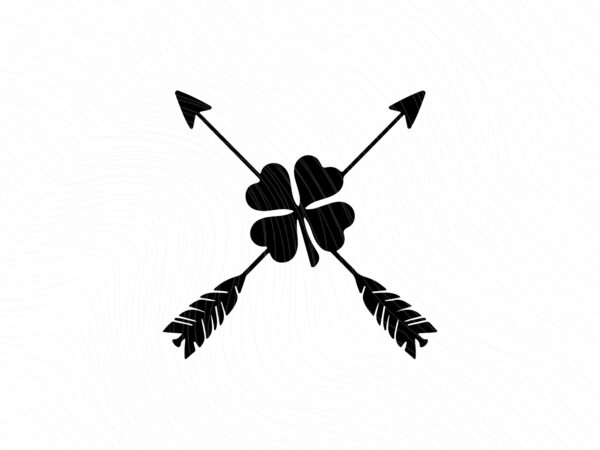 Irish Arrow, Four Leaf Clover, St. Patricks Day JPG