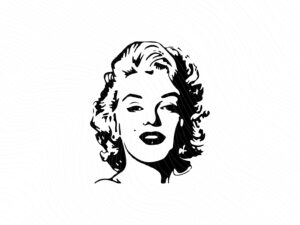 Marilyn Monroe svg, Marylin Silhouette Clip Art JPG
