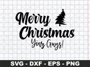 Merry Christmas Yinz Guys SVG