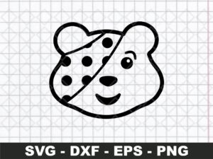 Pudsey Bear Outline SVG