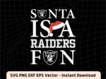 Santa Is A Las Vegas Raiders Fan SVG