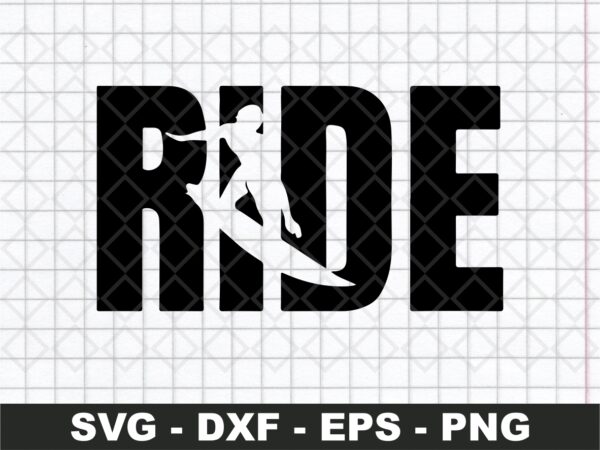 Surfing Ride SVG