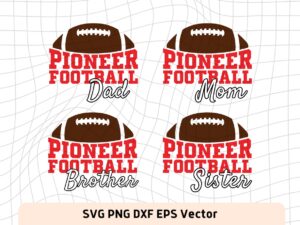 pioneer svg football family shirt design cricut DIY FILE