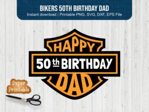 Bikers-50th-Birthday-Dad-SVG-PNG-Inspired-Harley-Davidson-printable