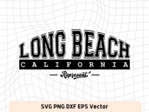 Long-Beach-California-State-SVG-Design-Vector