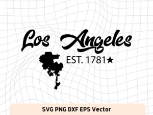 Los-Angeles-California-State-SVG-LA-EST-1781