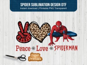 Spider-Sublimation-Design-DTF-PNG-Transparent-image