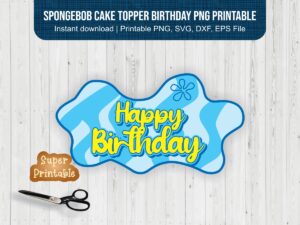SpongeBob-Cake-Topper-Birthday-PNG-Printable