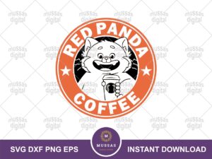 Turning-Red-Mei-Lee-SVG-red-panda-coffee