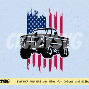 USA-Truck-SVG-American-Monster-Truck-Clipart