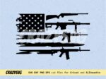 American-Guns-SVG-US-flag-Gun