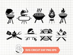 Barbecue-SVG-Template-Cricut-BBQ-Bundle-Grill-Master-Clipart-Vector