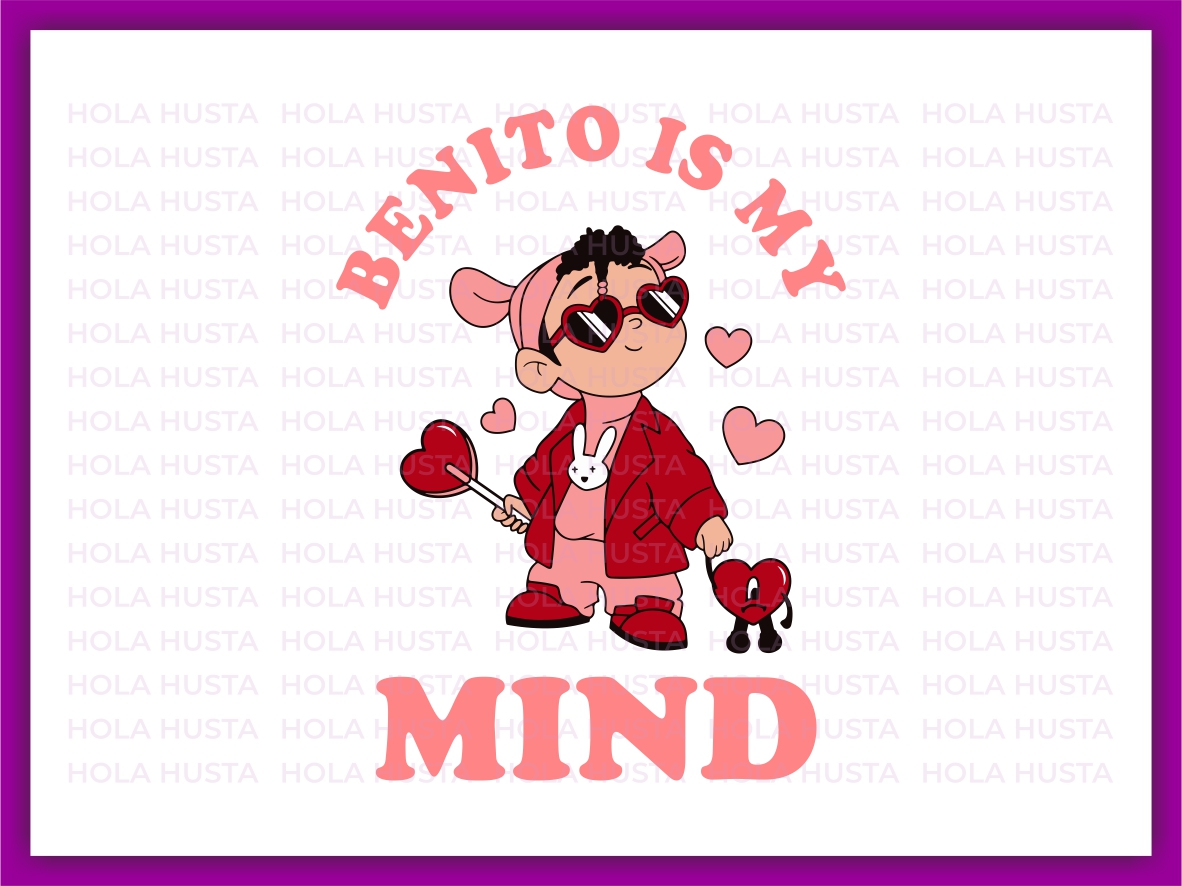 Heart Bunny SVG, Bad Bunny SVG, Sin Ti SVG Digital File - Inspire