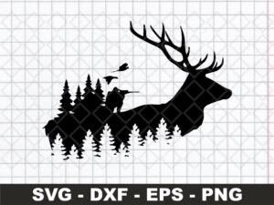 Deer-Hunting-Silhouette