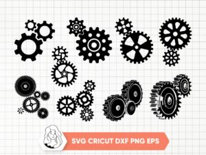 Growing-Gears-SVG-Gears-Silhouette-Metal-Gears-Clipart