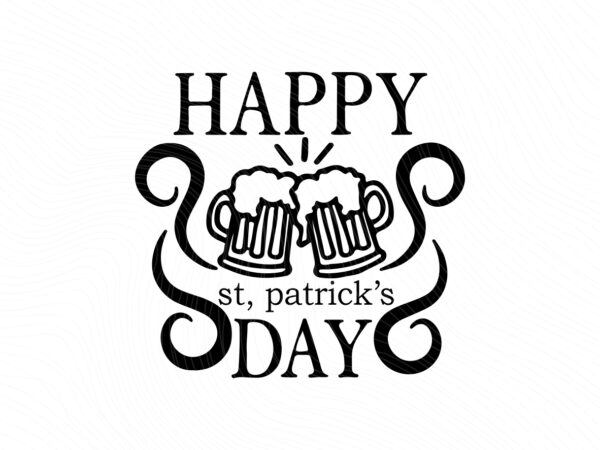 Happy St Patrick Day svg Vectorency Happy St. Patrick's Day SVG