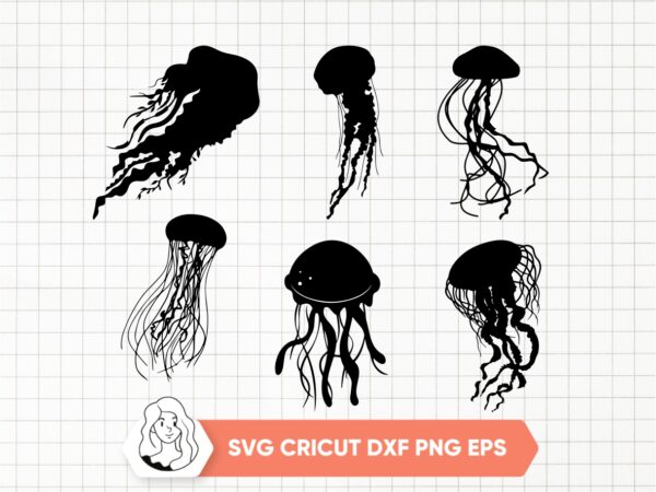 Jellyfish-SVG-Jellyfish-Silhouette-Vector-Clipart