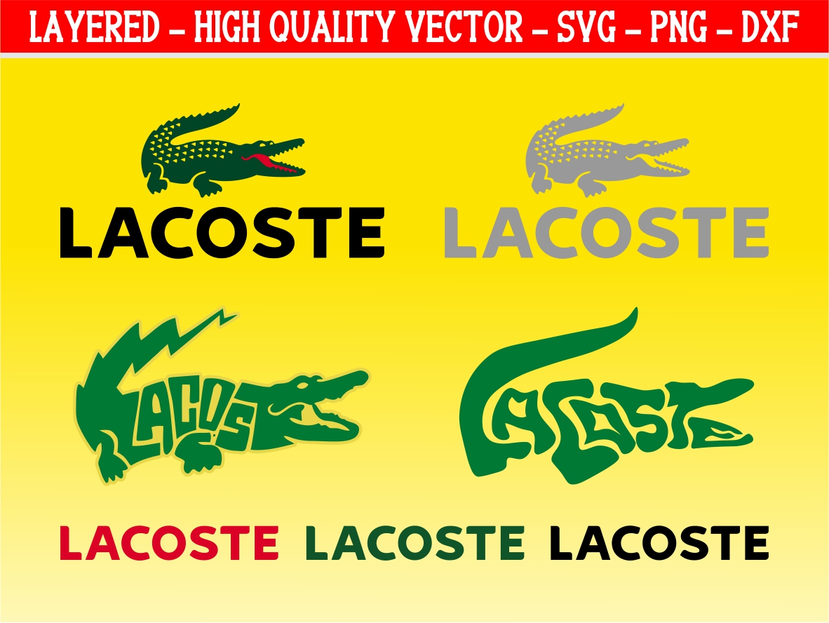 LACOSTE SVG Cricut Bundle Easy Cutting