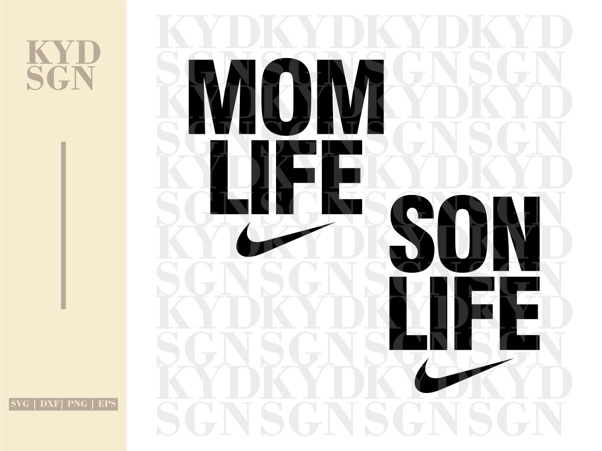 Mom And Son Shirt Design Inspired Nike Mom Life And Son Life