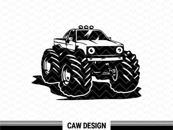 Monster-truck-SVG-Silhouette