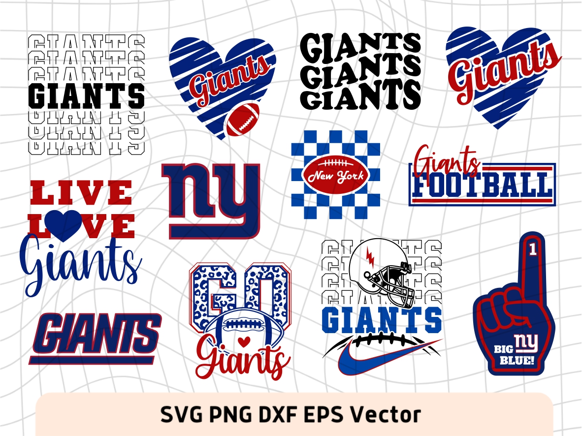 New York Giants Svg Cricut Bundle | Vectorency