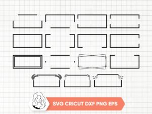 Rectangle-SVG-Design-Set-Frame-Split-Square-Frame-Clipart
