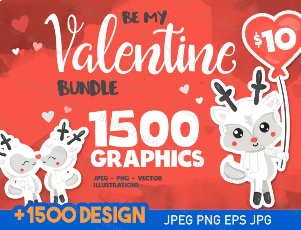 SVG valentines Valentine Mega Bundle 1500 Vectorency Valentine Mega Bundle +1500