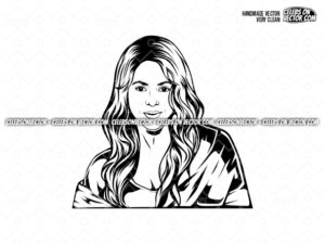Shakira-SVG-Vector-Image