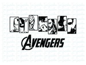 The-Avengers-Cool-Vector-Art-Cut-File