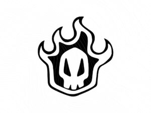 The-Funny-Cool-Manga-Logo-Bleach-Rukia-Kuchiki-Skull-SVG