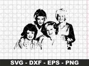 The-Golden-Girls-Clipart-Silhouette-Cut-File-and-Vector