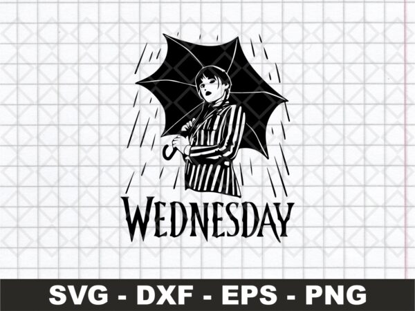 Wednesday-Addams-SVG-Cut-Files