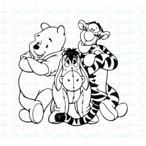 Winnie-The-Pooh-Outline-Silhouette-Svg