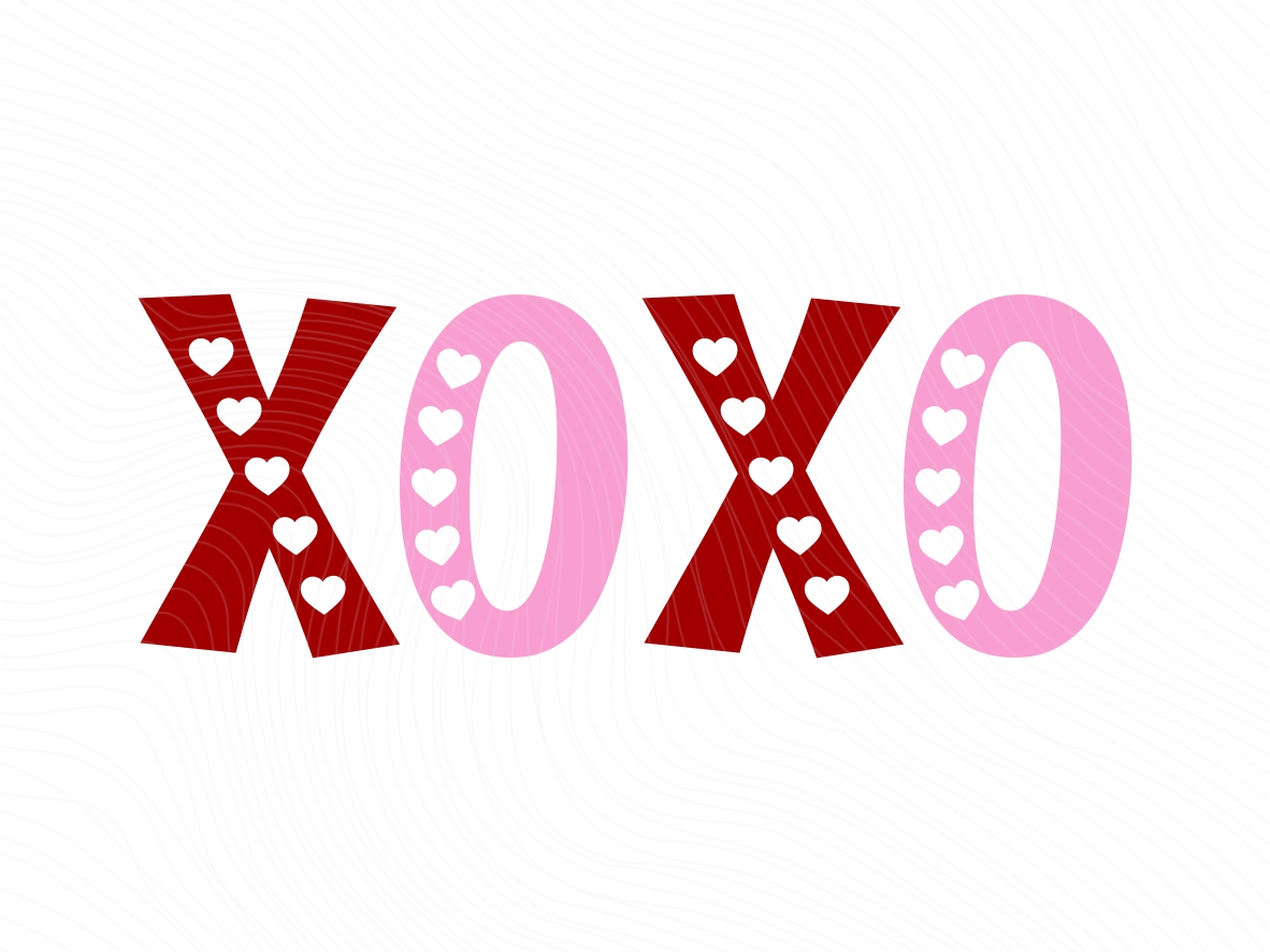 XOXO SVG, Valentines Day SVG Love | Vectorency