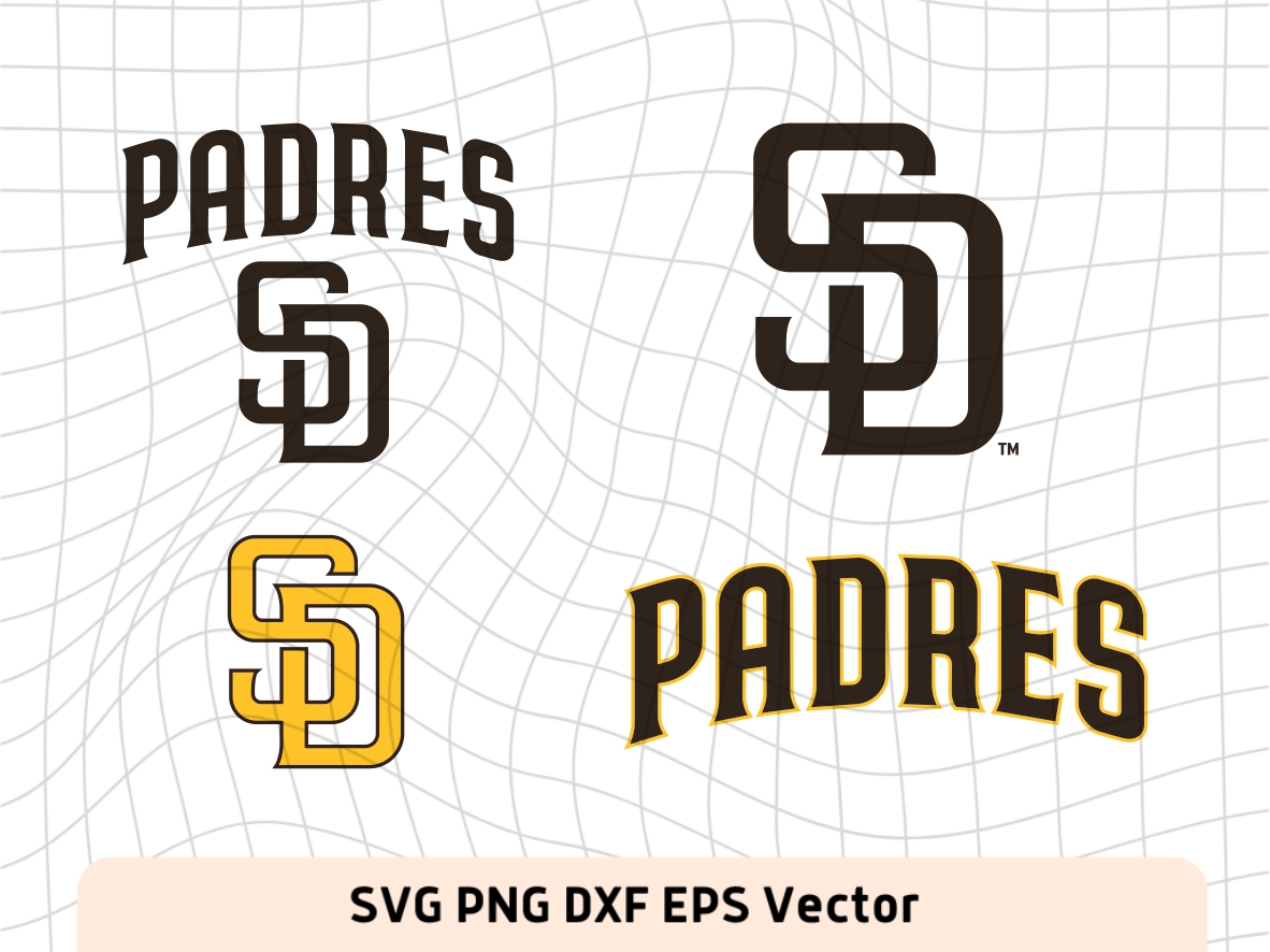San Diego Padres Logo SVG, Padres Symbol, SD Cricut