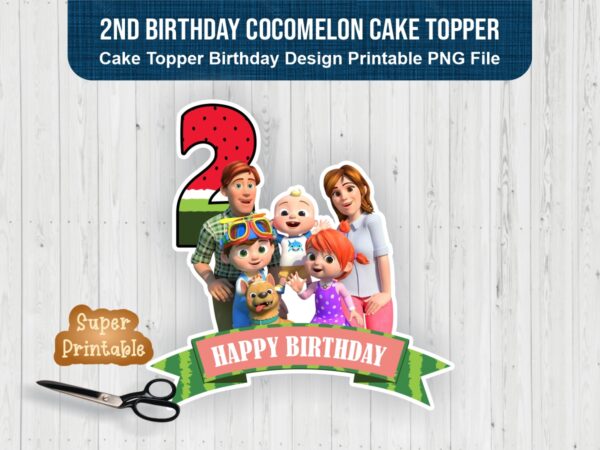 2nd-birthday-cocomelon-cake-topper-printable-PNG-file