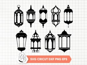 9-Lantern-SVG-SET-Lantern-Silhouette-Lamp-Clipart-Svg-Light-Decoration-Light