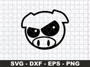 Evil-Rally-Pigs-Cartoon-Pig-SVG