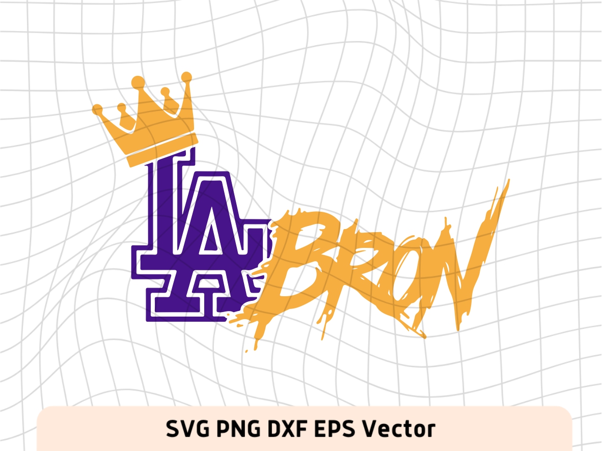 LA Bron SVG, The King Lebron James Los Angeles Lakers basketball