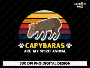 capybaras are my spirit animal png