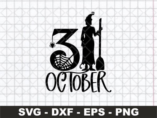 31 October Halloween SVG