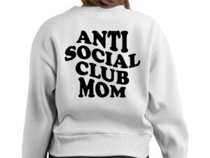Anti Social Club Mom SVG Vector