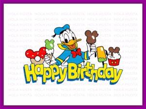 Donald SVG, Donald Duck Birthday Cake Topper, Printable, Donald Duck PNG file