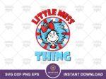 Little Miss Thing Svg Cricut Cut Files, Cat In The Hat Svg Read Across America, Dr Seuss Design