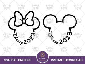 Mickey Minnie Disney Svg Mouse Head 2023