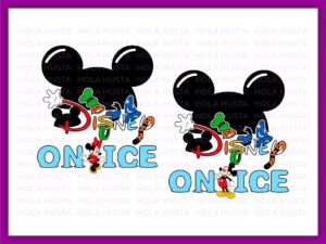Mouse On Ice Disney SVG, Mickey Mouse On Ice PNG