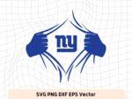New York Giants Superman Rip Cut Files, NFL Design